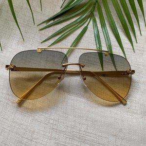 Green and Gold Avaitors